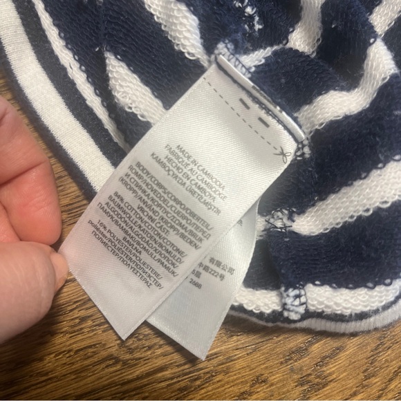 Polo Ralph Lauren Girls Polo Bear Sweatshirt Dress Navy Stripe Size5M Art Artist - Picture 7 of 8